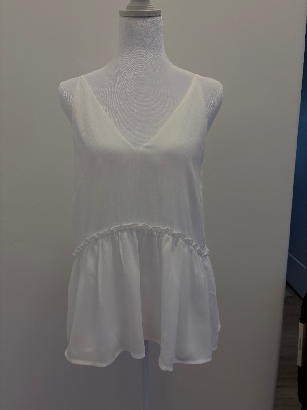 Wishlist Apparel White Summer Spaghetti Strap Blouse
